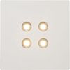 LED Deckenstrahler, 4 flammig, Chrom, Gips, weiß Bild 3