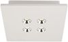 LED Deckenstrahler, 4 flammig, Chrom, Gips, weiß Bild 4