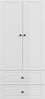 Badezimmer Hochschrank XL Cottage 176x80cm Weiß hochglanz : Weiss hochglanz Bild 3