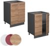 Küchenunterschrank Fame-Line Goldkraft Eiche 60 cm ohne Arbeitsplatte Vicco Bild 5