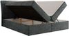 Boxspringbett DAGOS 180 x 200 cm mit Kopfteil, Lattenrost und Stauraum – Doppelbett mit Matratze & Topper Visco , stabile Konstruktion, Bettkasten, modernes Design - Grau Schenille grob gewebt - H4 Bild 4