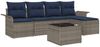 vidaXL Gartensofa-set mit Speicher 6 pcs Grau Poly-Rattan 3354004 Bild 2