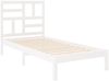 Massivholzbett Weiß 75x190 cm 2FT6 Small Single [3105911] Bild 4