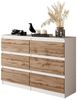 Furnica Kommode 6 Schubladen, Sideboard, Schubladenschrank Breite 100cm Höhe 71cm Bild 5