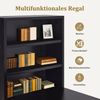 M MCombo Schreibtisch mit 3 Schubladen, Nageltisch aus Holz Metallgestell, Manikürtisch， Schminktisch ohne Spiegel Modern, Computertisch mit Regal Wohnzimmer, 43x108x125cm, 2420 Bild 4