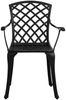vidaXL 3-tlg. Bistro-Set Aluminiumguss Schwarz 3070584 Bild 5