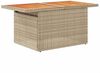 vidaXL 7-tlg. Garten-Sofagarnitur mit Kissen Beige Poly Rattan 3327397 Bild 5