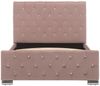 vidaXL Bettgestell Rosa Samt 100x200 cm 286824 Bild 4