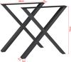 Tischgestell 2er Set Greith 72x69cm Schwarz [en. casa] Bild 2