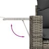vidaXL 8-tlg. Garten-Sofagarnitur mit Kissen Grau Poly Rattan 3220419 Bild 3