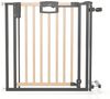 Geuther Türschutzgitter 'Easylock Plus' zum Klemmen für Öffnungen, Holz/ Metall, Natur/ Schwarz, 108 cm - 116,5 cm Bild 2