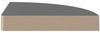 vidaXL Eck-Schweberegale 2 Stk. Hochglanz-Grau 25x25x3,8 cm MDF 323893 Bild 5