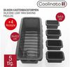 Coolinato Backform Coolinato Silikon Kastenform Set 5tlg, GRAU, inkl. Rezepte Bild 3