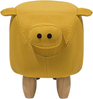 Beliani Pouf pet yellow PIGGY Bild 5
