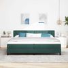 vidaXL Boxspringbett mit Matratze Dunkelgrün 200 x 200 cm Samt 3339131 Bild 3