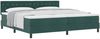 vidaXL Boxspringbett mit Matratze Dunkelgrün 200 x 200 cm Samt 3339131 Bild 2