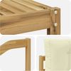vidaXL Outdoor-Sofagarnitur mit Kissen 7 pcs Weiß und Creme 3386179 Bild 5