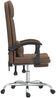 vidaXL Bürostuhl mit Massagefunktion Braun Stoff [349704] Bild 4