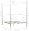 vidaXL Himmelbett-Gestell Weiß Metall 120 x 200 cm 284470 Bild 5