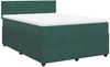 vidaXL Boxspringbett mit Matratze Dunkelgrün 160x200 cm Samt 3290085 Bild 3