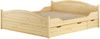 Komfortables Doppelbett Futonbett Gästebett 180x200 Kiefer massiv natur Zubehör wählbar V-60.33-18Rollrost. Matratzen und Doppelbettkasten inkl. Bild 2