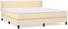 vidaXL Boxspringbett mit Matratze Creme 180x200 cm Stoff 3129574 Bild 2