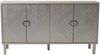 Aufbewahrungsschrank, MDF mit 4 Türen, 152 x 40 x 82,5 cm, Champagner Bild 5
