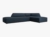 Micadoni Ecksofa Ruby 4-Sitzer Rechts Strukturierter Stoff Ottawa Marineblau Bild 2