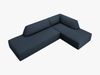Micadoni Ecksofa Ruby 4-Sitzer Rechts Strukturierter Stoff Ottawa Marineblau Bild 3
