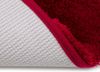 Gözze - Deluxe Badteppich mit Ausschnitt und extra hohem Flor, 100% Polyester (Mikrofaser), Mit Antirutschbeschichtung, 50x45 cm - Bordeaux Bild 4