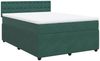 vidaXL Boxspringbett mit Matratze Dunkelgrün 160x200 cm Samt 3290097 Bild 3