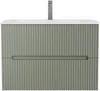 Vente-unique - PAVANI Waschbeckenmöbel Holz, Platte Grün - B 45,5 cm x H 55 cm x L 80 cm Bild 2
