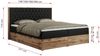 Boxspringbett, Schlafzimmerbett, Bettkasten - AMORE - 140 x 200 cm - Schwarz Kunstleder - H3 Bild 5
