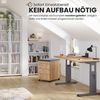 bümö basic Rollcontainer mit Schubladen, Container aus Holz in Buche - Rollwagen für's Büro als Schreibtisch Unterschrank, Bürocontainer od. Schreibtischcontainer mit Relinggriffe, 1606-6-6-RE Bild 3