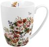 DUO FLORAL Klassischer Becher 350 ml VINTAGE FLOWERS WHITE New Bone China Porzellan Bild 2