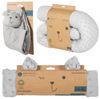 roba Geschenkset 'Lil Planet' - Bio-Bettschlange, Babydecke & Schmusetuch - Silbergrau Bild 3