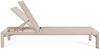 Gartenliege Persiko verstellbar - Textilene Hellbeige & Aluminium Natur mit Holz-Optik Bild 3