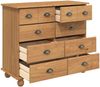vidaXL Schubladenkommode mit Schubladen ASKIM Braun 91 x 40 x 79 cm 4105421 Bild 5