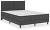 vidaXL Boxspring-Bettgestell Grau Stoff 140x200 cm 287456 Bild 2