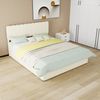 Modern Minimalist Upholstered Bed, 160x200 cm, Beige, Multi-Functional Bedroom Furniture with Soft and Comfortable Headboard, High-Profile Storage Base with Gas Lift Mechanism, Mattress Not Included. Bild 5