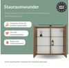 Planetmöbel ARIA Spiegelschrank Bad mit Beleuchtung 70 cm breit | Badschrank hängend mit Spiegel | Gold Eiche, mit Leuchte und Steckdose, Spiegelschrank Gäste WC 70 x 70 x 16 cm Bild 4