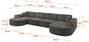 ALTDECOR Wohnlandschaft MARI-U2, Sofa Praktische Bequeme Funktionsecke Couch U-Form Eckcouch, Corner Sofa U-Form Vielseitige Sofa Wohnlandschaft Wohnzimmer Bild 3