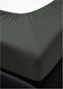 Irisette Vesuv Kuschel Jersey Spannbetttuch Bettlaken 90 x 190 cm - 100 x 200 cm 12 grafit Bild 3