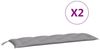 vidaXL Gartenbank-Auflagen 2 Stk. Grau 150x50x7 cm Oxford-Gewebe 361698 Bild 5