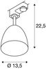 SLV Leuchte 1002877 PARA CONE 14 QPAR51 3-Phasen System Leuchte weiß gold Bild 4