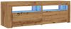 vidaXL TV-Schrank mit LED Artisan-Eiche 120x35x40 cm Holzwerkstoff 856314 Bild 3