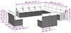 vidaXL 13-tlg. Garten-Sofagarnitur mit Kissen Schwarz Poly Rattan 3260565 Bild 3