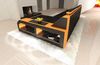 Couch Arezzo L Form in Leder - Echtleder - schwarz-orange - Rechts Bild 5