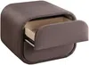Vente-unique - VENALORA Bedside table Stoff Schokoladenbraun - B 42 cm x H 38,5 cm x L 45,5 cm Bild 4