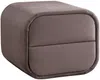 Vente-unique - VENALORA Bedside table Stoff Schokoladenbraun - B 42 cm x H 38,5 cm x L 45,5 cm Bild 2
